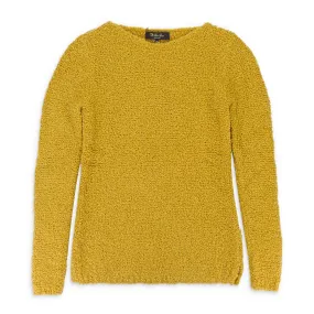 ALPACA CREW NECK MUSTARD SWEATER