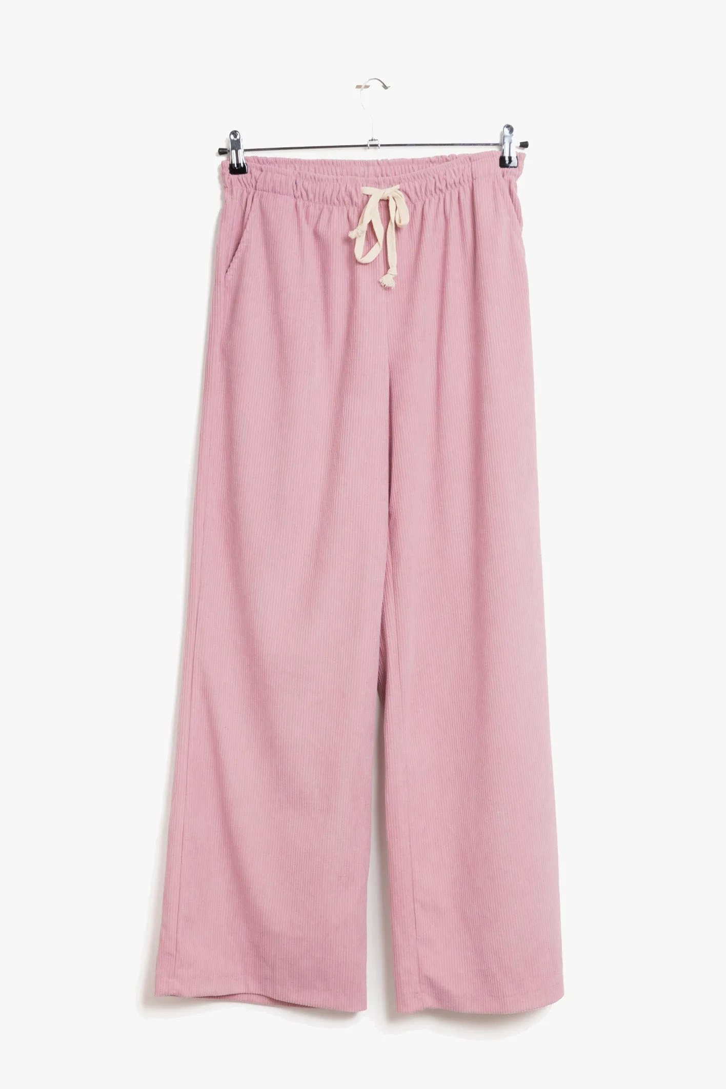 Avery Rib Trousers Pale Pink