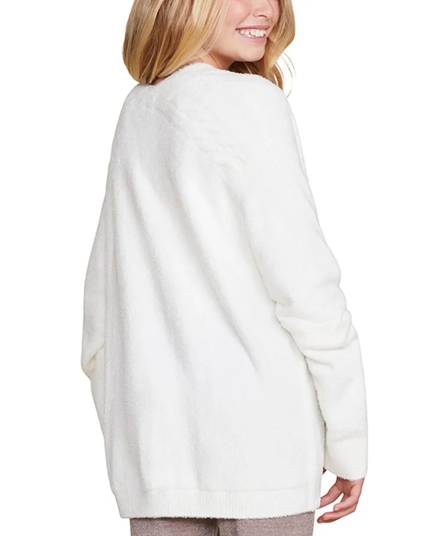 Barefoot Dreams Cozychic Lite Cable Button Cardigan