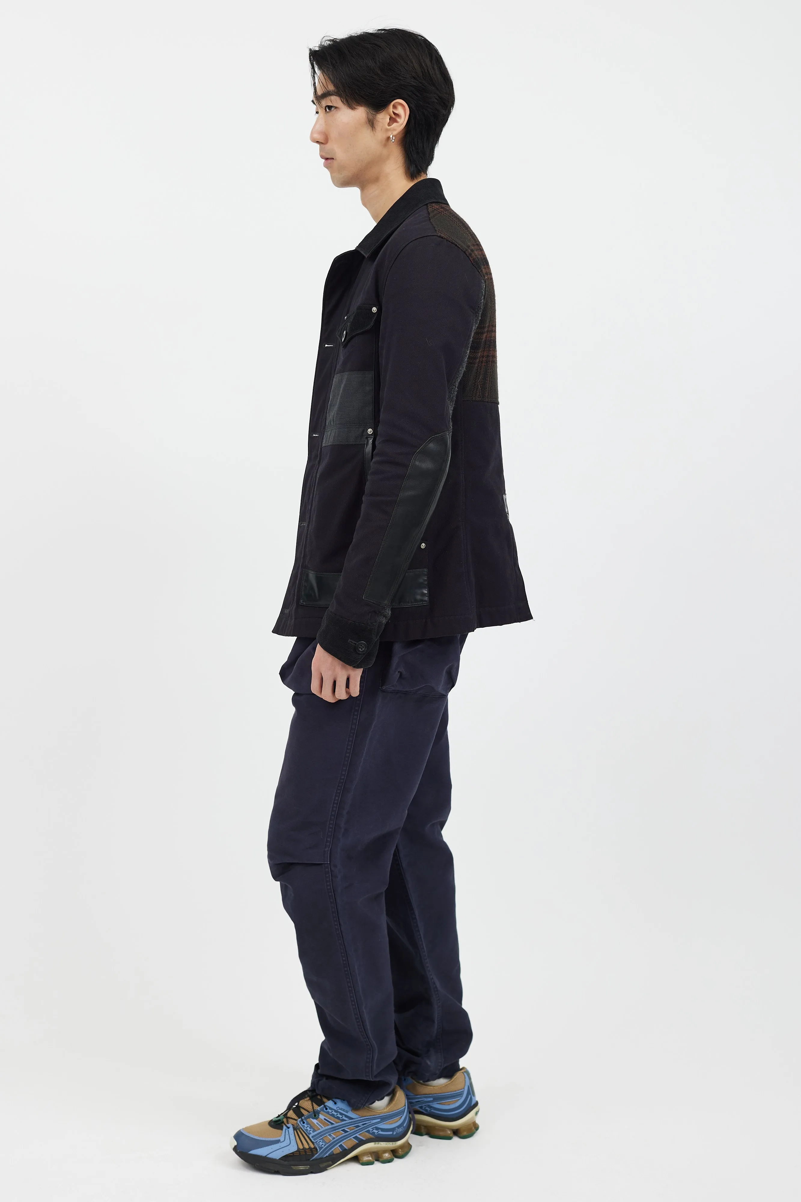 Black Panelled Chore Jacket