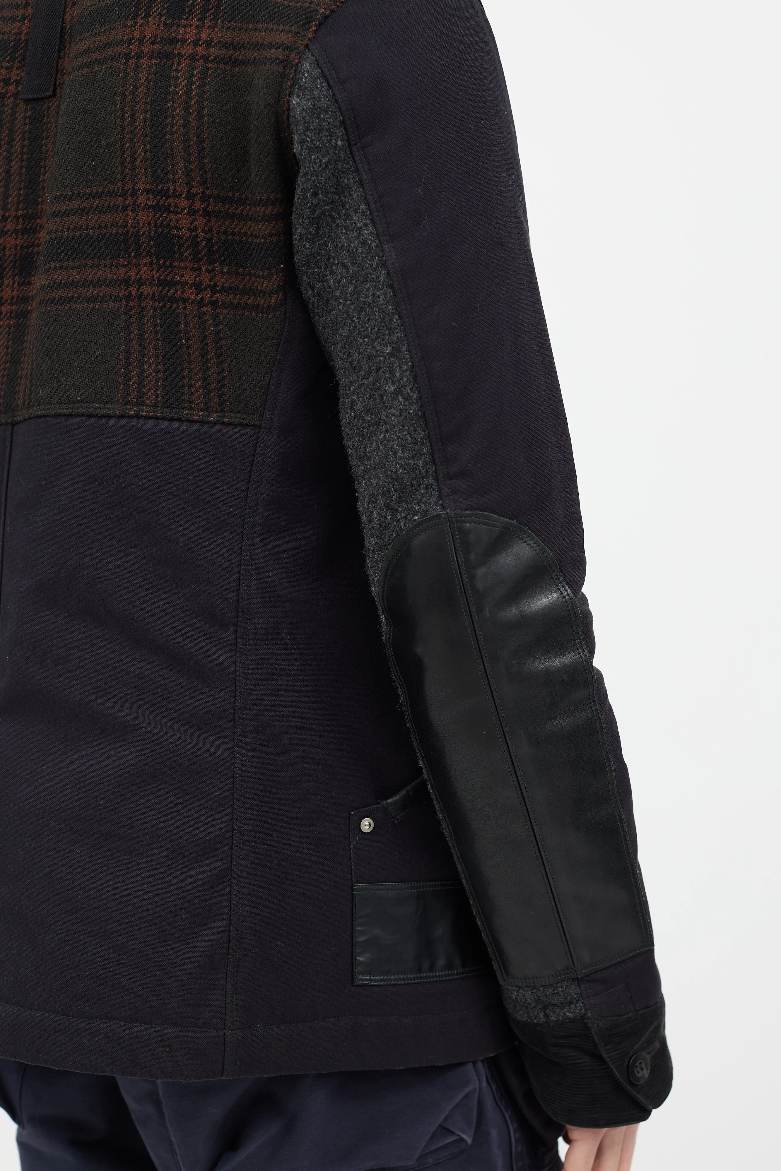 Black Panelled Chore Jacket