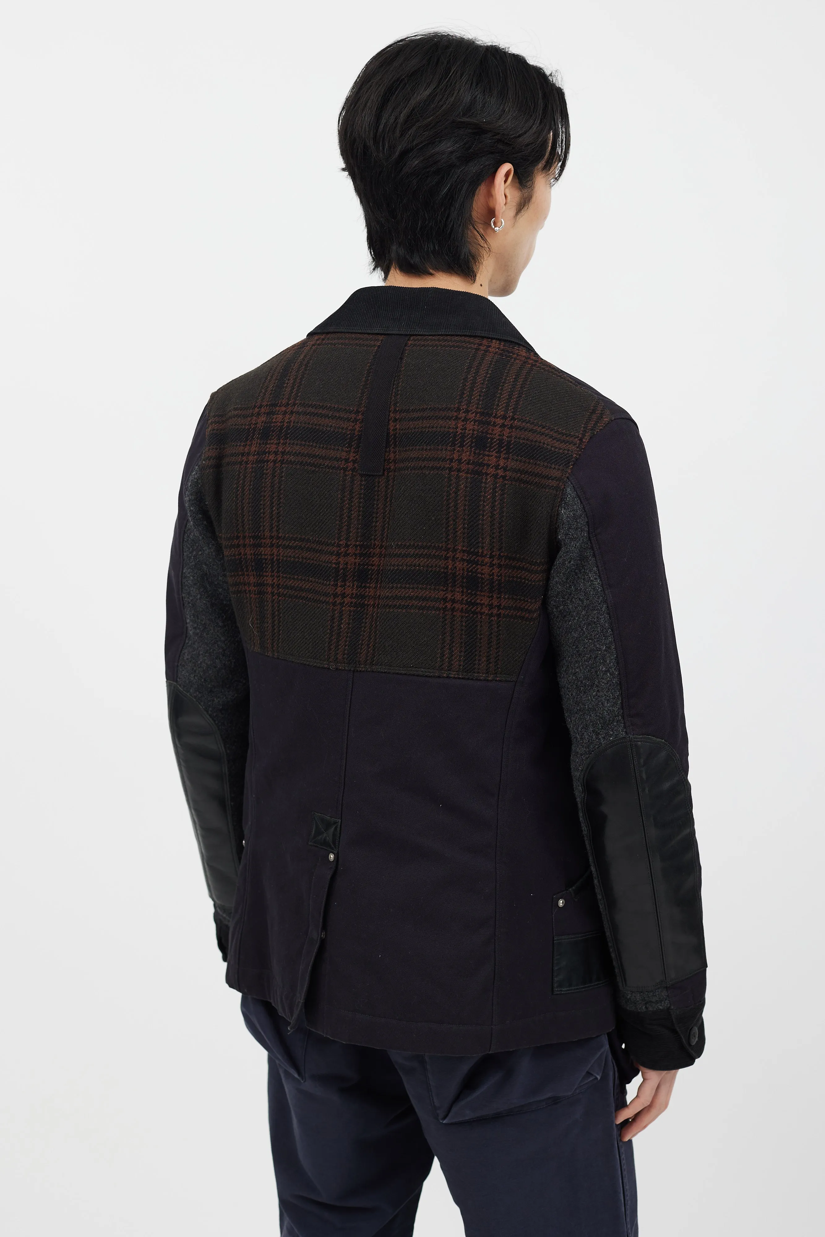 Black Panelled Chore Jacket