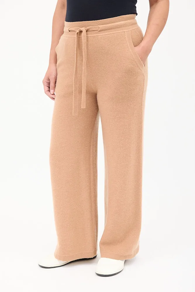 Brown Cashmere & Wool Pant