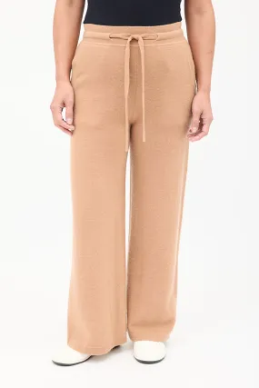 Brown Cashmere & Wool Pant