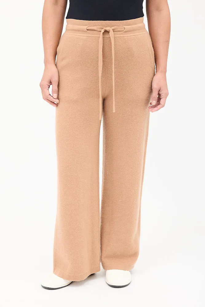 Brown Cashmere & Wool Pant