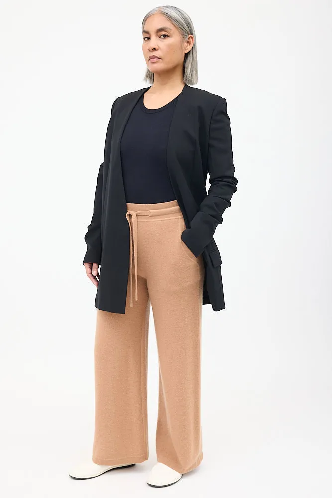 Brown Cashmere & Wool Pant