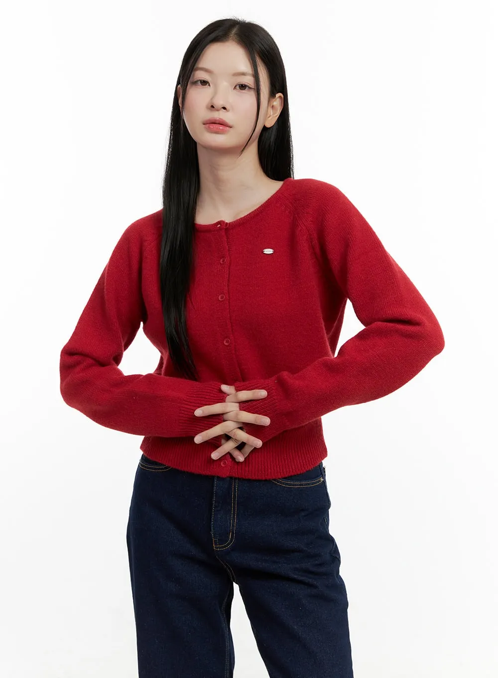 Cozy Knit Button-Up Cardigan ON408