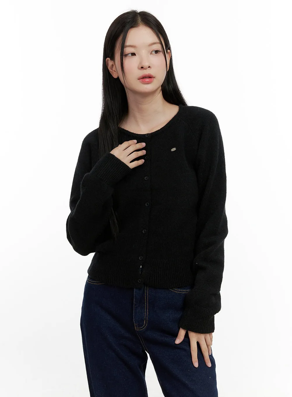 Cozy Knit Button-Up Cardigan ON408