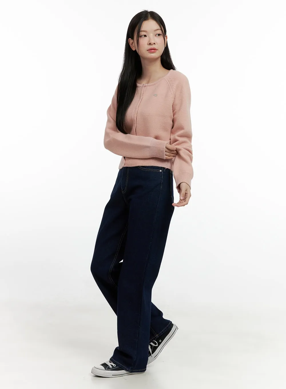 Cozy Knit Button-Up Cardigan ON408
