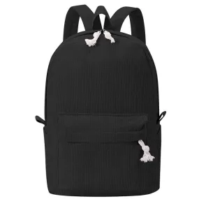 Large Capacity Corduroy Backpack Leisure Student Schoolbags