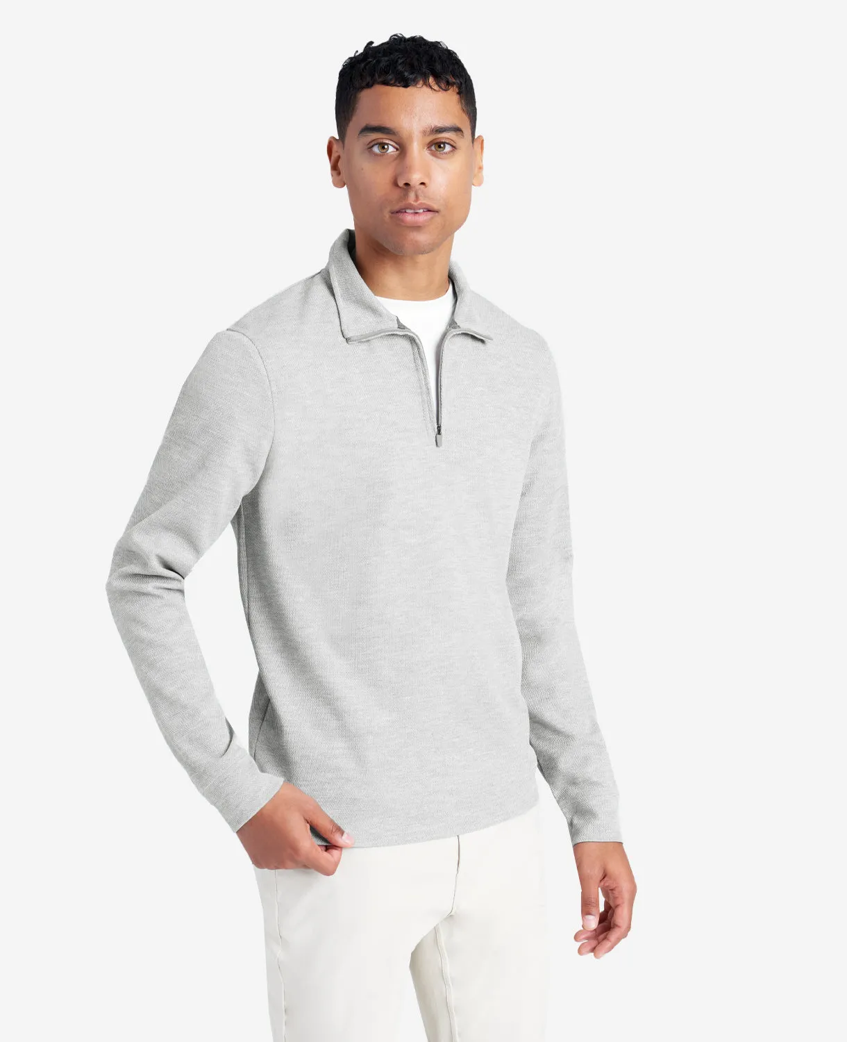 Quarter-Zip Knit Pullover