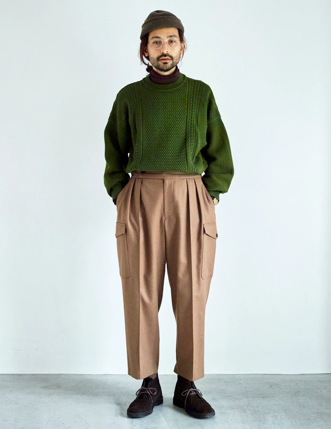 SYT-22AW-P03 2-TACK FLANNEL CARGO PANTS